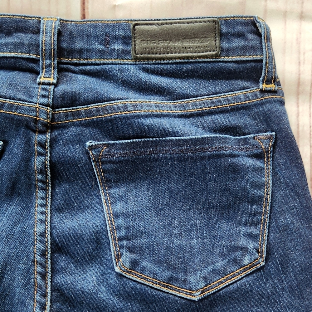 Big Star 1974 "Andrea Skinny" Mid-rise Indigo Blue Jean Y2K | Women's Size 25 - Picture 8 of 11
